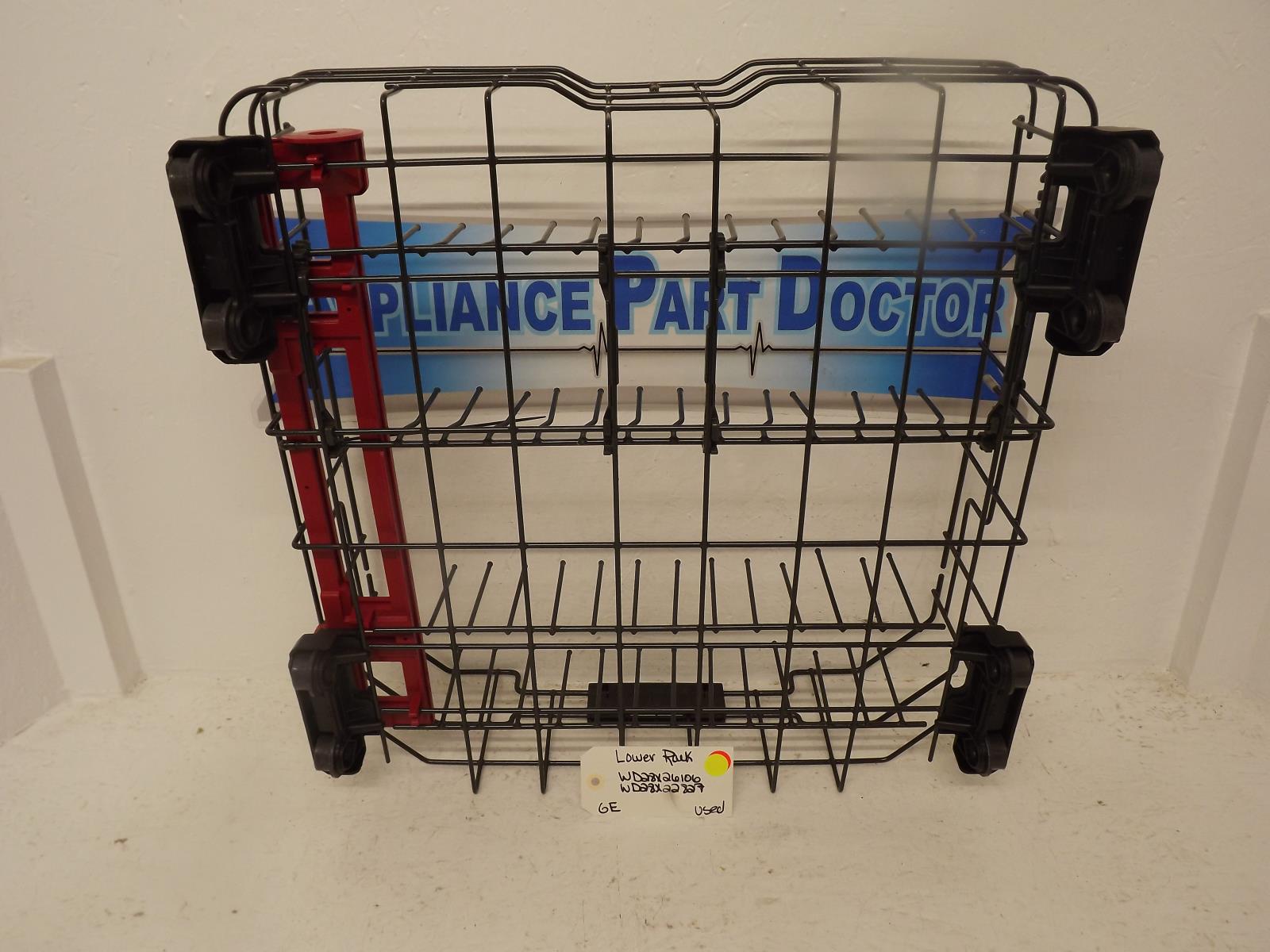 GE Dishwasher WD28X26106 WD28X22827 Lower Rack Used GE Dishwasher WD28X26106 WD28X22827 Lower Rack Used